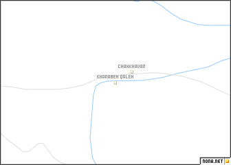 map of Qal‘eh Kharābeh